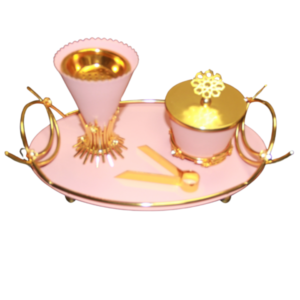 MUBKHAR GIFT TRAY PINK